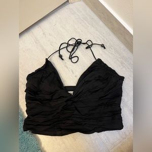 Going out black zara top